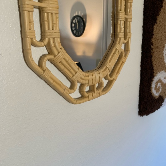 Vintage Homco Faux Bamboo Mirror - Picture 4 of 9